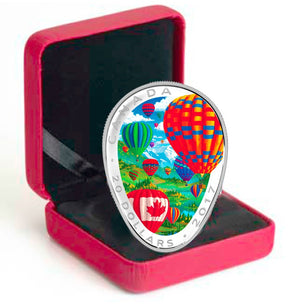 2017 1oz $20 HOT AIR BALLOONS FINE SILVER COIN