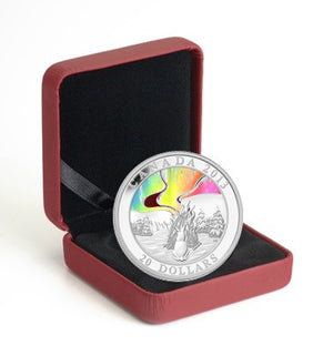 2013 1oz $20 A STORY OF THE NORTHERN LIGHTS: THE GREAT HARE FINE SILVER HOLOGRAM COIN