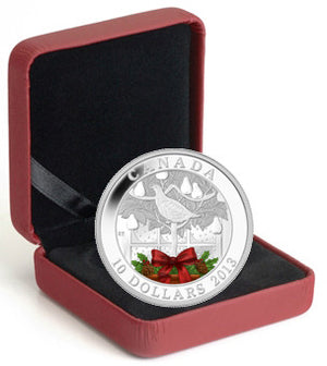 SALE - 2013 1/2oz $10 A PARTRIDGE IN A PEAR TREE FINE SILVER HOLIDAY COIN (NO SLEEVE)
