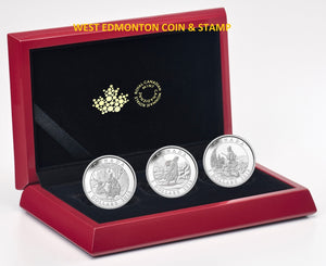 2015 $5 CORNELIUS KRIEGHOFF 200TH ANNIVERSARY- SET FINE SILVER COIN (2.2oz)