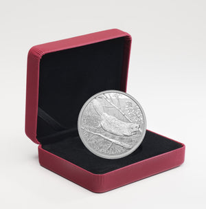 2014 5oz $50 SWIMMING BEAVER FINE SILVER COIN