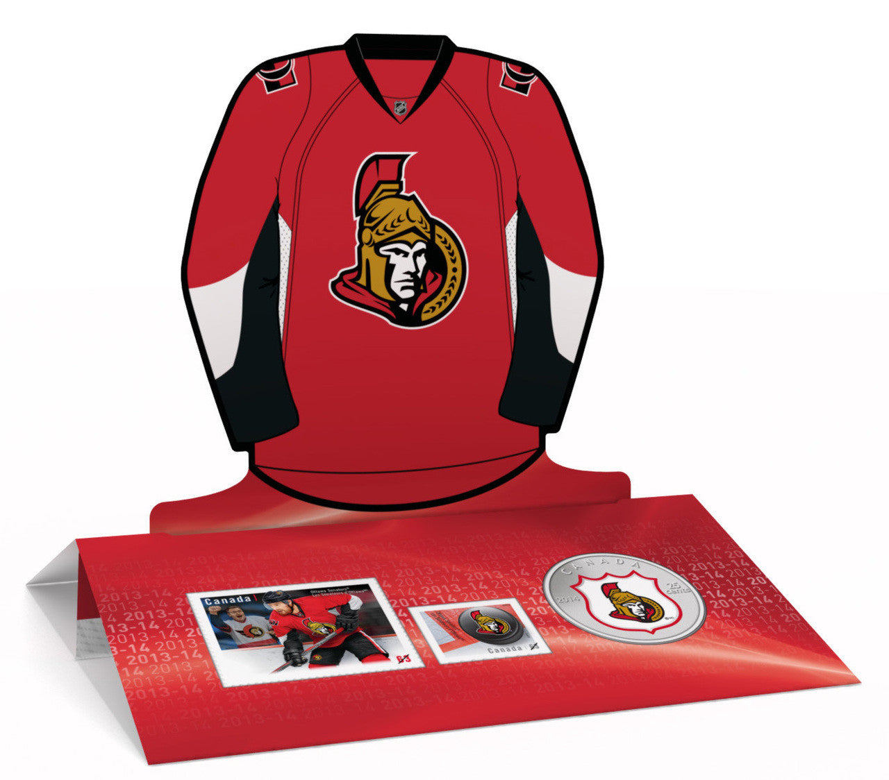 2014 25-CENT NHL COIN AND STAMP GIFT SET OTTAWA SENATORS