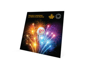 2017 1/4oz $5 PROUDLY CANADIAN FINE SILVER COIN (COLOURED & GLOW-IN-THE-DARK)
