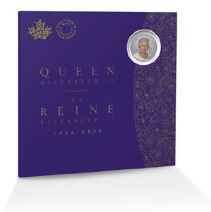 2022 1/4oz $5 A PORTRAIT OF QUEEN ELIZABETH II FINE SILVER COIN