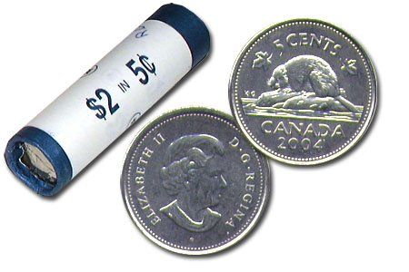2004 5-CENT WRAP ROLL