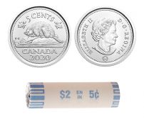 2020 5-CENT ORIGINAL WRAP ROLL