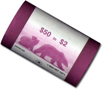 2005 2-DOLLAR POLAR BEAR SPECIAL WRAP ROLL