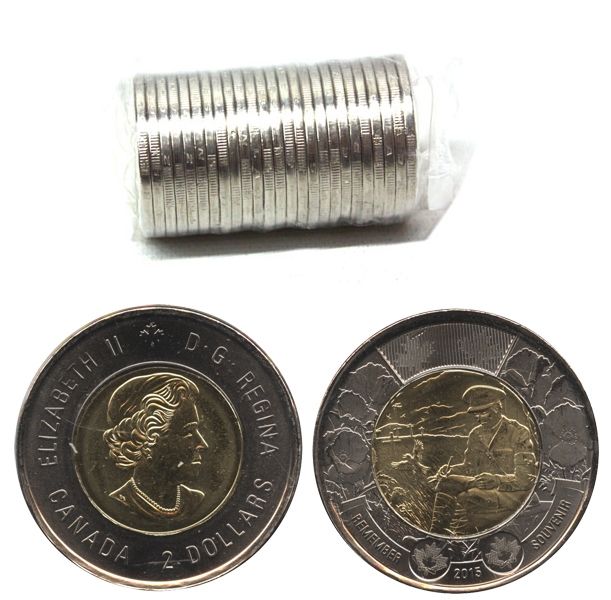 2015 2-DOLLAR FLANDERS FIELD ROLL