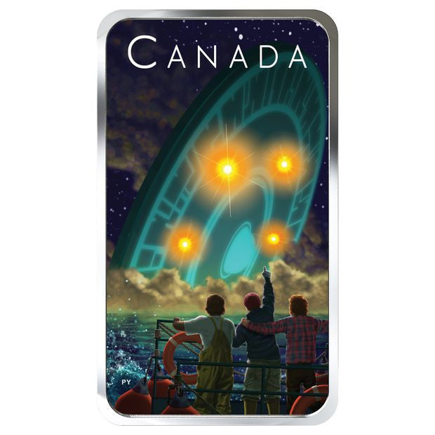 2019 1oz $20 CANADA'S UNEXPLAINED PHENOMENA: THE SHAG HARBOUR INCIDENT FINE SILVER COIN