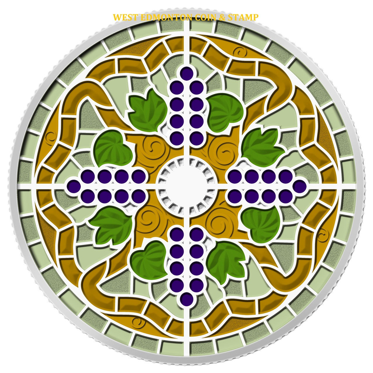 2014 1oz $20 STAINED GLASS: CASA LOMA FINE SILVER COIN