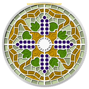 2014 1oz $20 STAINED GLASS: CASA LOMA FINE SILVER COIN
