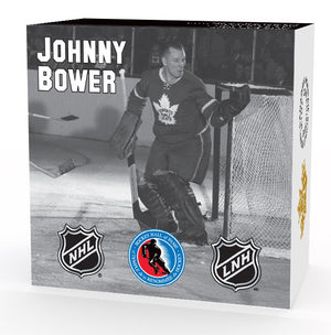 2015 1/2oz $10 ORIGINAL SIX™ GOALIES - JOHNNY BOWER FINE SILVER COIN