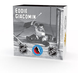 2015 1/2oz $10 ORIGINAL SIX™ GOALIES - EDDIE GIACOMIN FINE SILVER COIN