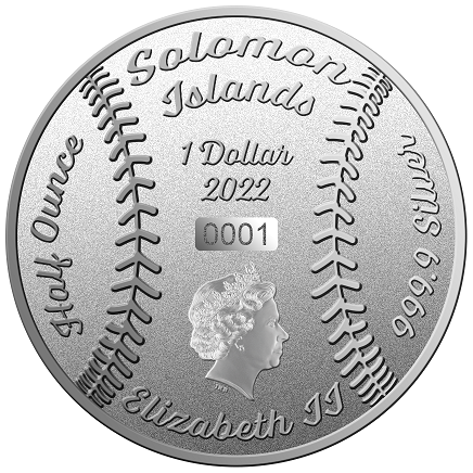 2022 1oz $1 HERITAGE SPORTS SERIES: BASEBALL FINE SILVER 2-COIN SET