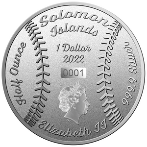 2022 1oz $1 HERITAGE SPORTS SERIES: BASEBALL FINE SILVER 2-COIN SET