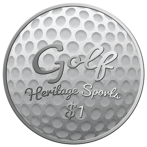 2022 1oz $1 HERITAGE SPORTS SERIES: GOLF FINE SILVER 2-COIN SET