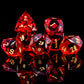 MULTIFACETED RESIN DICE SET (RED)
