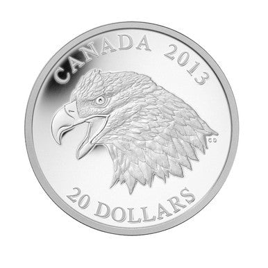 2013 1oz $20 THE BALD EAGLE: PORTRAIT OF POWER FINE SILVER COIN