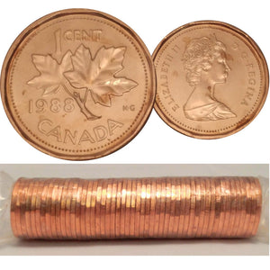 1988 1-CENT WRAP ROLL