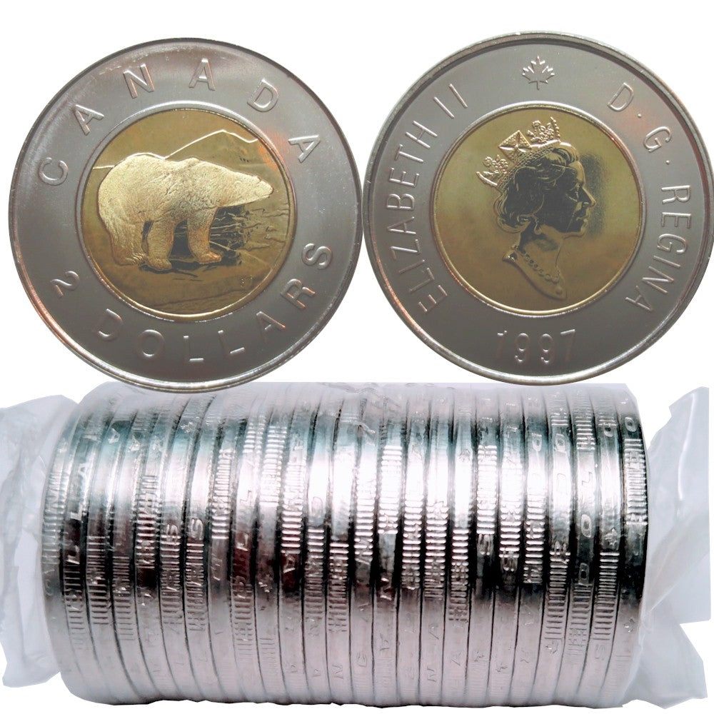 1997 2-DOLLAR POLAR BEAR ROLL