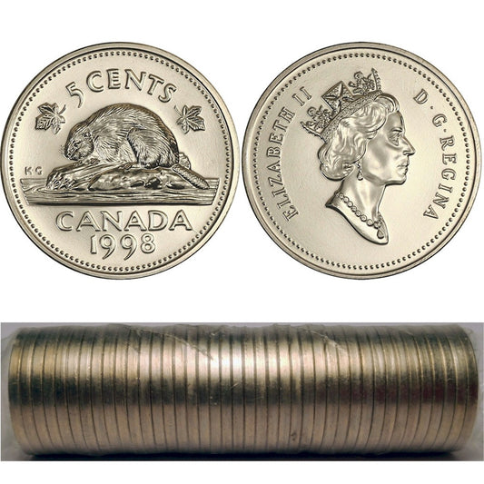 1998 5-CENT WRAP ROLL