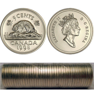 1998 5-CENT WRAP ROLL