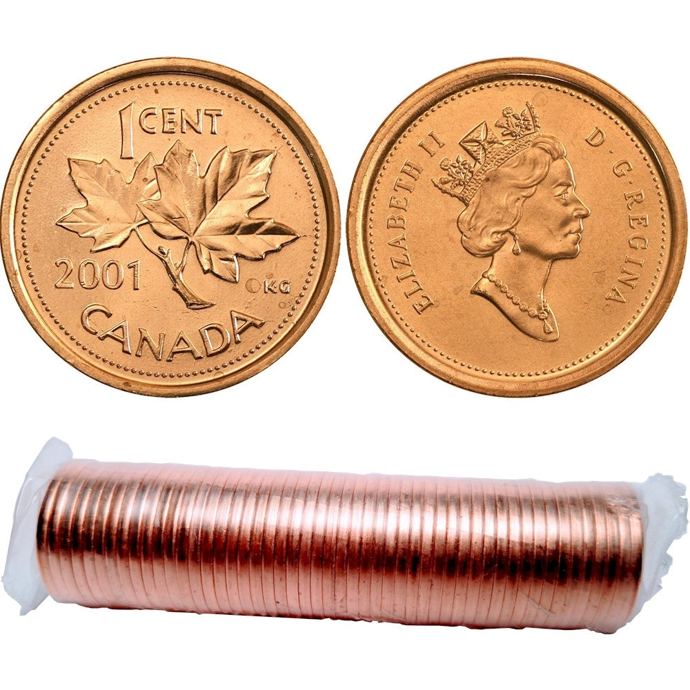 2001 1-CENT WRAP ROLL