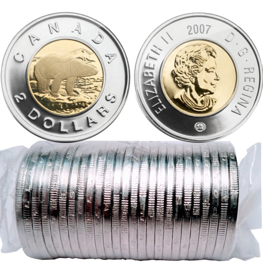 2007 2-DOLLAR POLAR BEAR ROLL