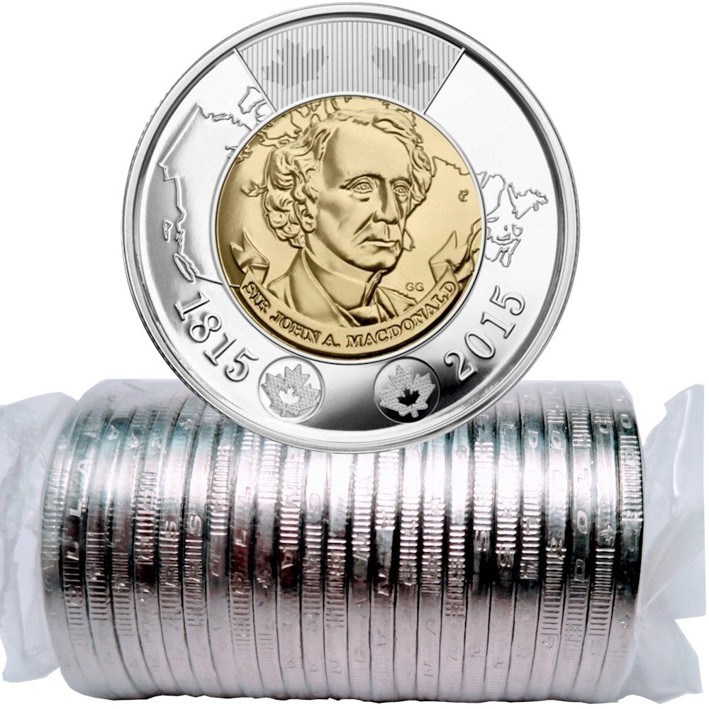 2015 2-DOLLAR SIR JOHN A. MACDONALD ROLL