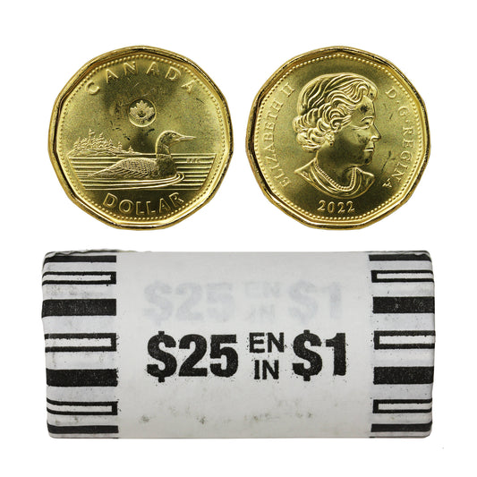 2022 1-DOLLAR COMMON LOONIE ROLL