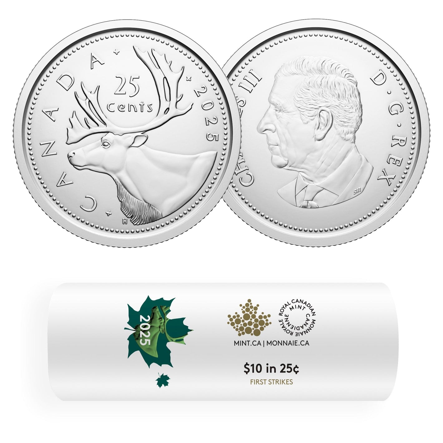 2025 25-CENT CARIBOU SPECIAL WRAP ROLL