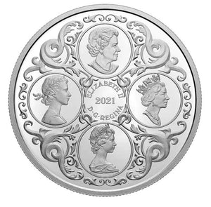 2021 2oz ROYAL CELEBRATION SET HER MAJESTY QUEEN ELIZABETH THE SECOND 95TH BIRTHDAY 2 COIN SET