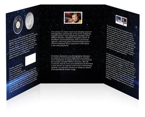 2016 25-CENT COLOURED COIN AND STAMP SET STAR TREK™: ENTERPRISE