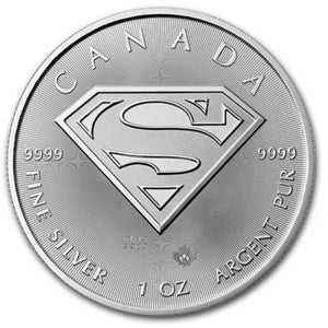 E-TRANSFER ONLY - 1oz. 2016 CANADIAN SUPERMAN'S-SHIELD SILVER COIN