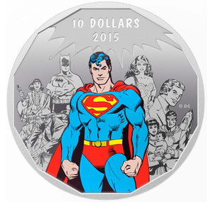 2015 1/2oz $10 DC COMICS ORIGINALS: LEGACY FINE SILVER COIN