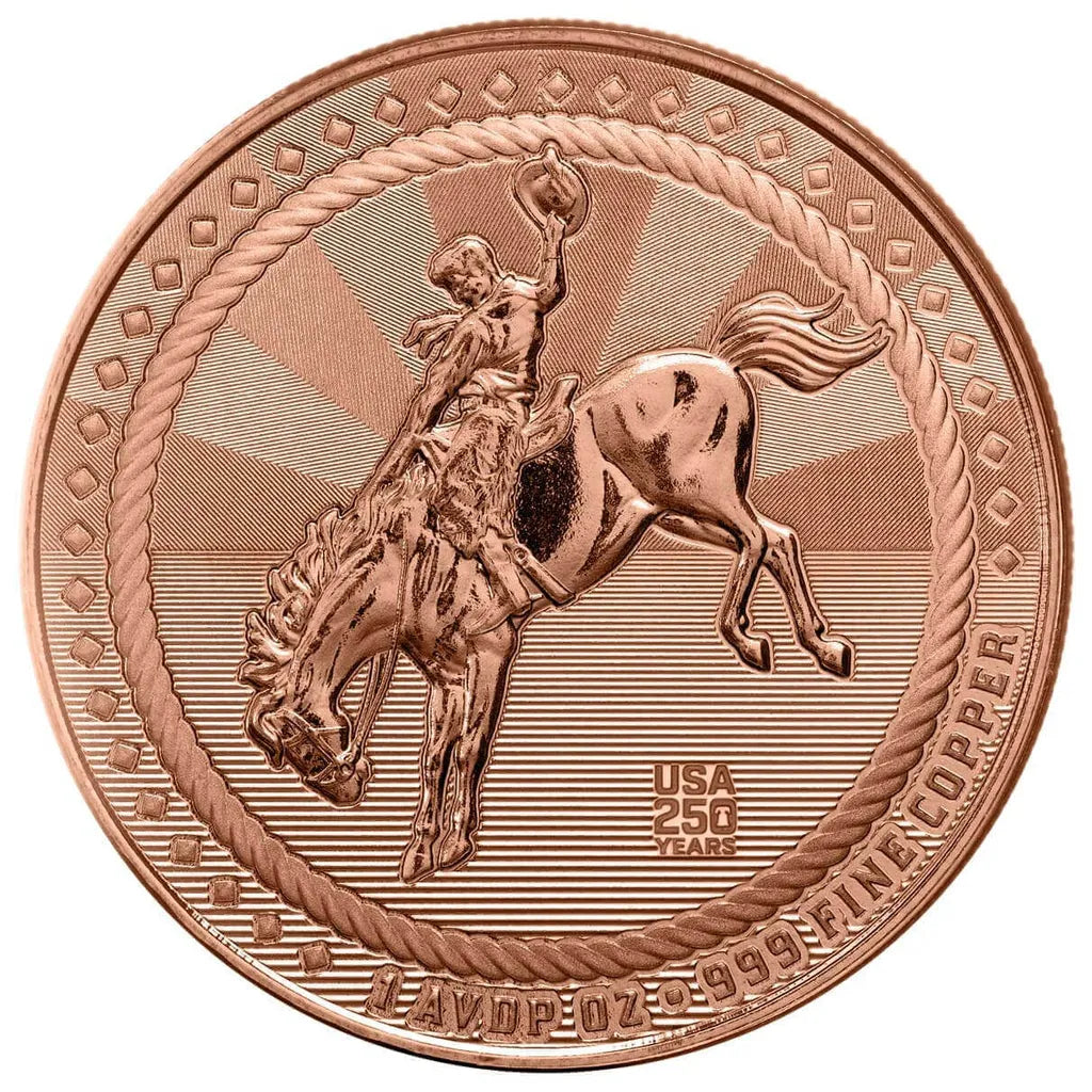 1oz SCOTTSDALE COWBOY WITH 250TH PRIVY COPPER ROUND