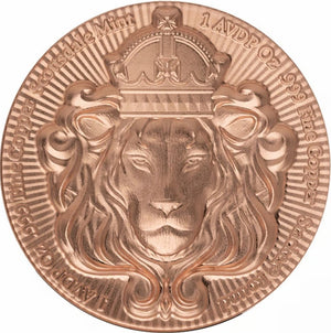 1oz UHR LION COPPER ROUND