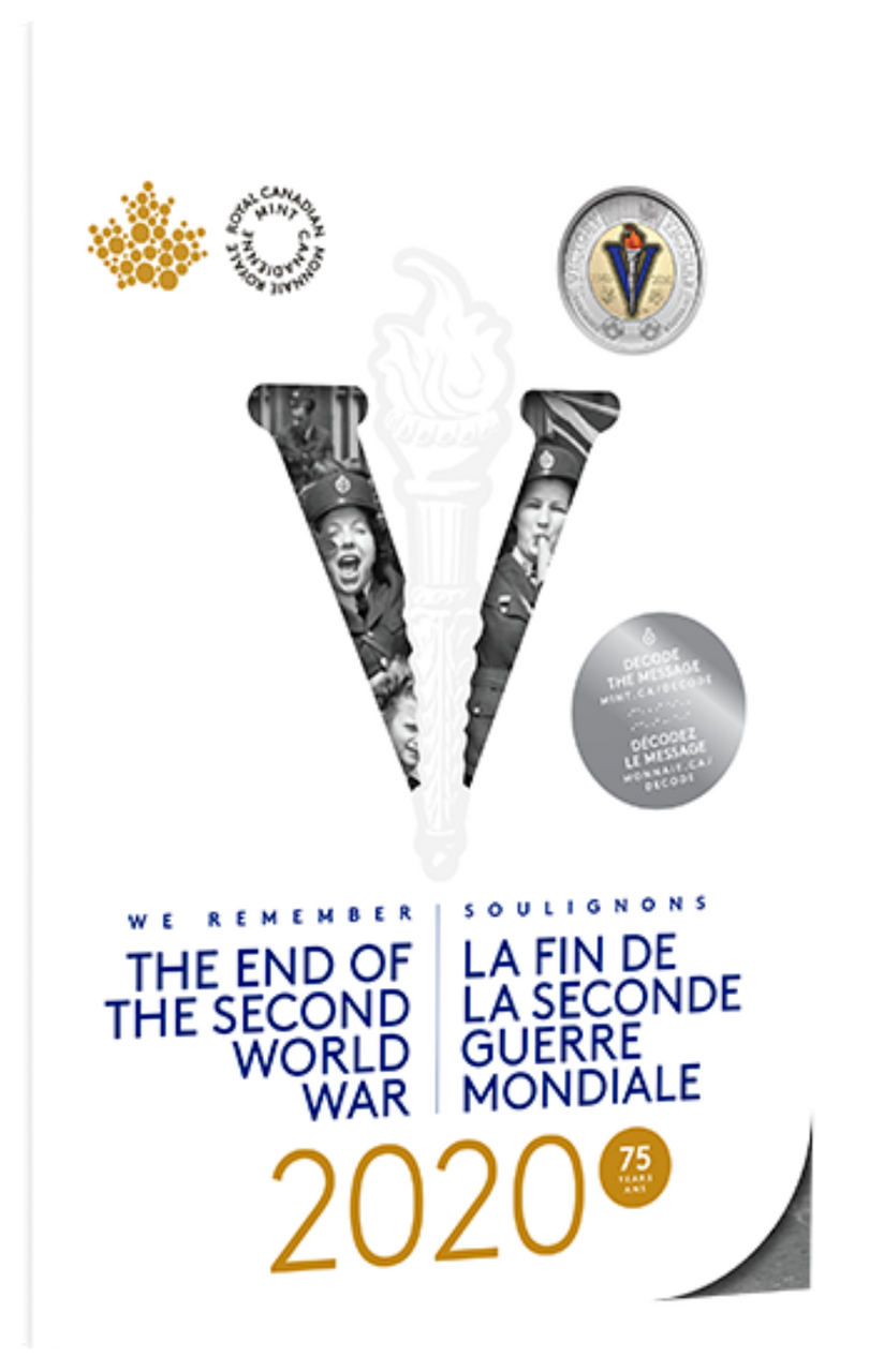 2020 COMMEMORATIVE COLLECTOR KEEPSAKE COIN SET -  75TH ANNIVERSARY OF THE END OF THE SECOND WORLD WAR