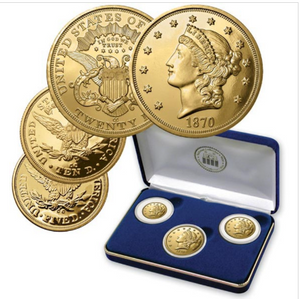 1870 "CC" GOLD TRIBUTE PROOF SET