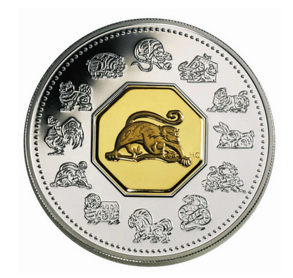 2004 1oz $15 LUNAR COIN "YEAR OF THE MONKEY"