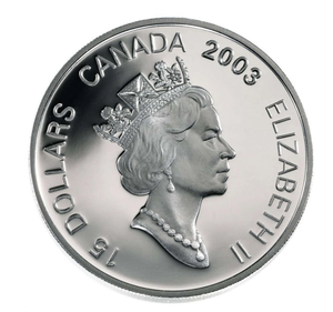 2003 1oz $15 STERLING LUNAR COIN "YEAR OF THE RAM"