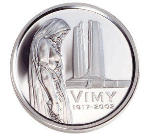 2002 5 CENTS VIMY RIDGE COIN