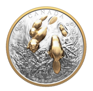 2025 3oz $50 CANADIAN SYMBOL: THE BEAVER FINE SILVER COIN
