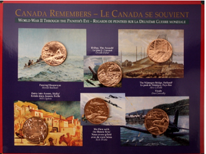 1994 CANADA REMEMBERS - WORLD WAR II THROUGH THE PAINTER'S EYE
