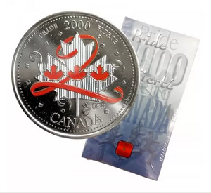2000 25 CENTS PRIDE MILLENIUM COLOURED COIN (SPECIAL EDITION)