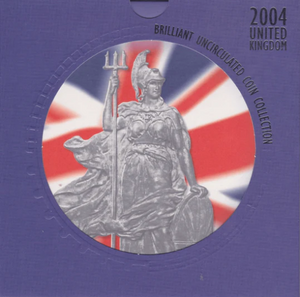 2004 UNITED KINGDOM BRILLIANT UNCIRCULATED COIN COLLECTION COIN SET