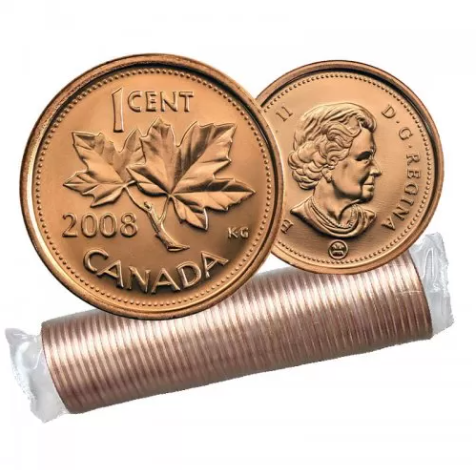 2008 1-CENT WRAP ROLL