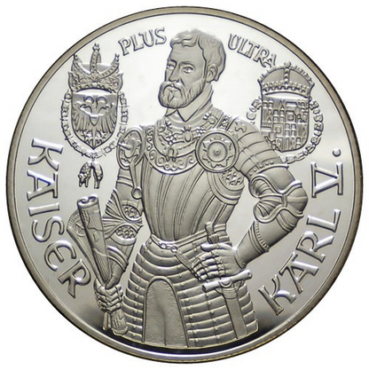 1992 OSTERREICH 100 SCHILLING KAISER KARL V. PROOF