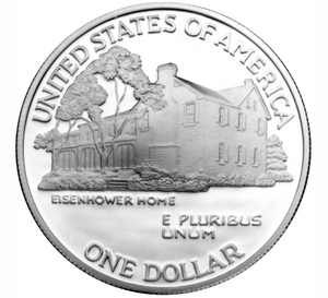 1990 UNITED STATES EISENHOWER CENTENNIAL SILVER DOLLAR
