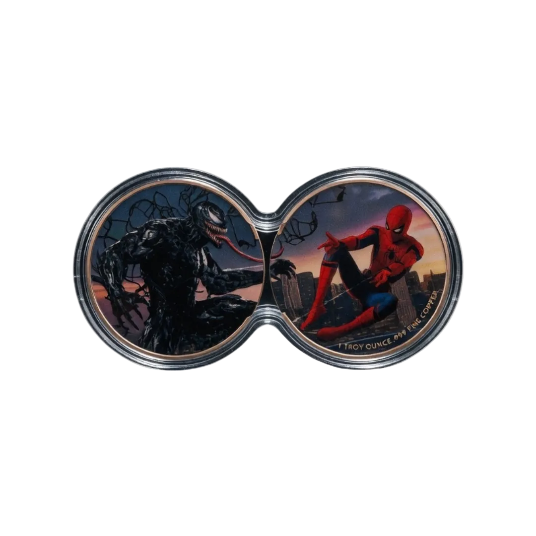 [LIMITED EDITION DUOSTACK] 2oz VENOM & SPIDERMAN COPPER ROUNDS